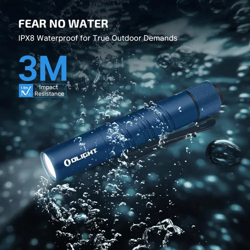 Vista 7 de OLIGHT I3T 2 EOS - Linterna de bolsillo EDC, 200 lúmenes, linterna táctica compacta y brillante de doble salida, interruptor en el extremo