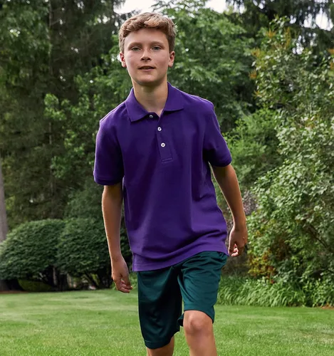 Vista 6 de French Toast Camisa de uniforme de polo piqué de manga corta para niños (estándar y husky)