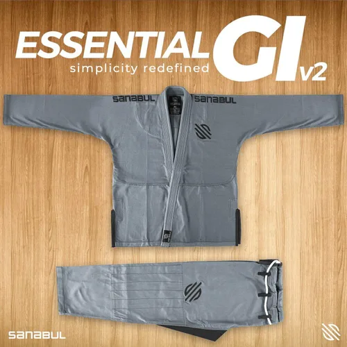 Vista 4 de Sanabul Essentials V2 Ultra Light BJJ Jiu Jitsu Gi ver guía especial de tallas