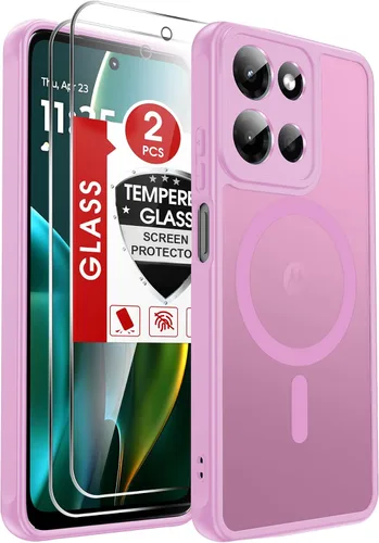 Vista 356 de LeYi Funda para teléfono Samsung-S23: protector de pantalla e imán MagSafe Púrpura