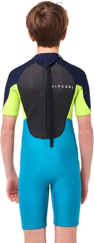 Vista 4 de Rip Curl Niños Omega 0.079 in Back Zip Shorty Traje De Neopreno 113BSP - Azul Marino
