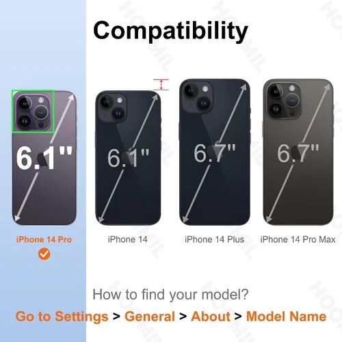 Vista 186 de HOOMIL Funda para iPhone 7 Plus/iPhone 8 Plus de 5.5 Pulgadas, sin amarillamiento, protección contra caídas, cubierta trasera dura transparente
