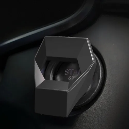Vista 2 de Cubierta universal del botón de arranque del motor de aleación de aluminio del coche ajuste de control de potencia para Honda Civic Accord CRV XRV
