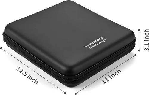 Vista 68 de Funda para DVD, estuche de CD EVA, organizador de almacenamiento, portátil, protector de DVD, soporte para billetera para coche