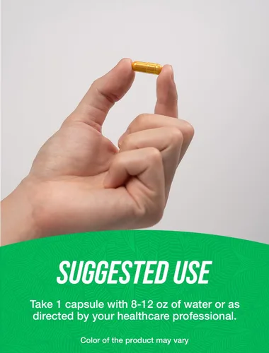 Vista 4 de BulkSupplements. Com Cápsulas de extracto de cúrcuma de 500 mg, suplementos de curcumina, curcumina de cúrcuma, sin gluten, 120 cápsulas vegetales