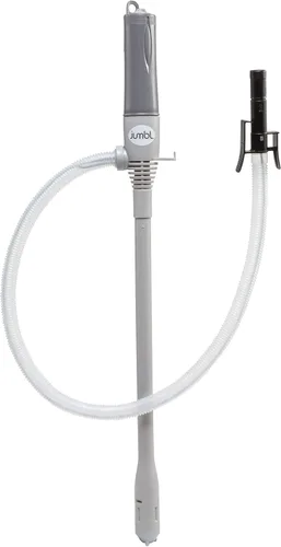 Jumbl - Bomba automática de transferencia de combustible con parada automática, 3 veces más potente, alimentada por batería tipo D, manguera