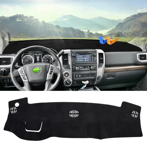 Vista 11 de Autorder Alfombrilla de Salpicadero para Rivian R1T 2022-2025 2026 Accesorios Cubierta de Salpicadero Manta de Salpicadero Franela Protección contra