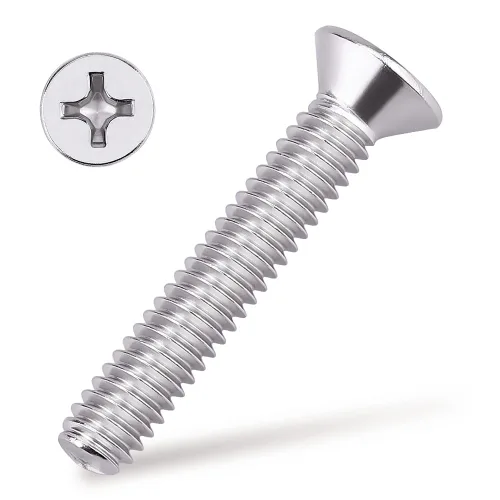 Vista 11 de Tornillos de máquina de cabeza avellanada plana 1/4-20 x 1, Phillips Drive, acero inoxidable 304 18-8, rosca completa, rosca gruesa UNC, 25 PCS