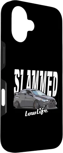 Vista 3 de iPhone 16 Slammed Custom Car, Lowlife, Lowered Car, JDM Classic Car Case