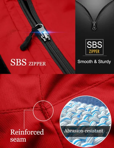 Vista 6 de GEMYSE Men's Mountain Waterproof Ski Snow Jacket Winter Windproof Rain Jacket