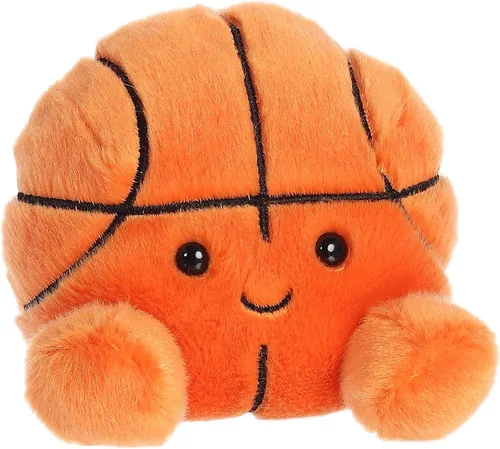 Vista 3 de Aurora® Adorable Palm Pals™ Hoops Basketball™ - Juego de bolsillo - Diversión coleccionable - Naranja 5 pulgadas
