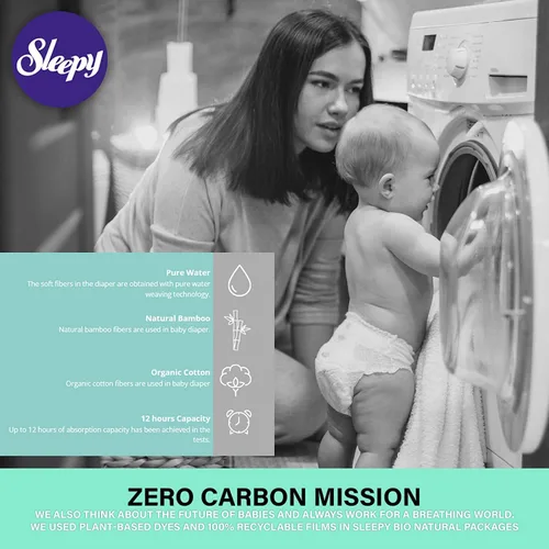 Vista 7 de SOHO, pañales bio-naturales para bebé, hechos de algodón orgánico y extracto de bambú, máxima comodidad y sequedad, indicador de humedad, viene
