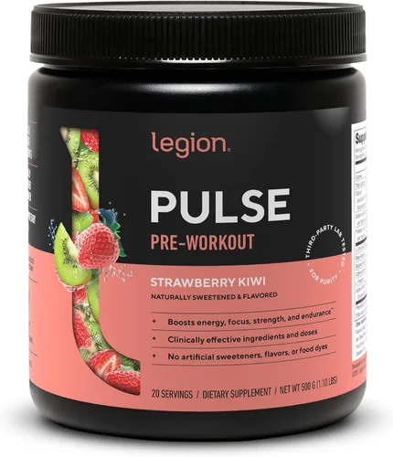 Vista 30 de LEGION Pulse Pre Workout - Bebida preentrenamiento de óxido nítrico totalmente natural para aumentar la energía, sin creatina, endulzada