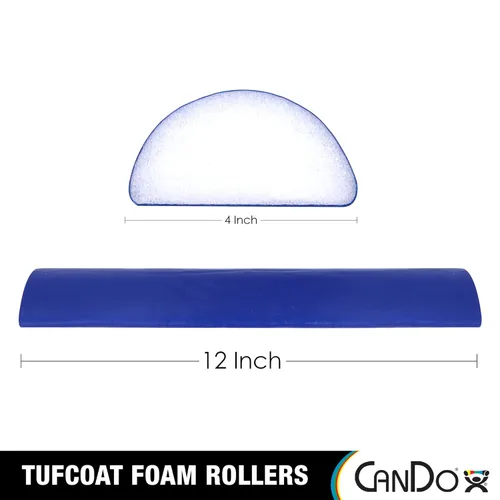 Vista 2 de Rodillo de espuma CanDo 30-2235 PE, con acabado TufCoat, redondo, 4" x 36", azul, 1