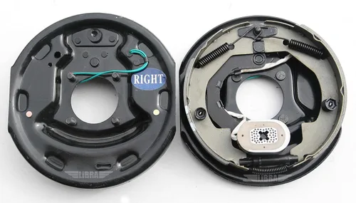 Vista 2 de LIBRA Conjunto de freno eléctrico de remolque de 10 x 2-1/4 pulgadas, 2 pares (2 izquierdos y 2 derechos) para ejes de 3,500 libras, kit de repuesto