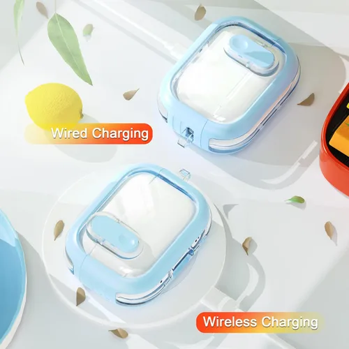 Vista 6 de Funda para AirPods Pro (2023/2022/2019, 2ª/1ª generación), compatible con Airpods Pro de 2ª generación (cable USB-C/Lightning), pulsera