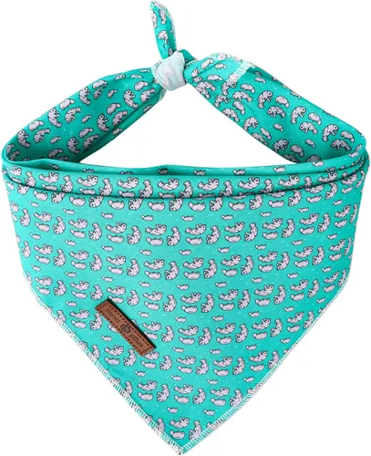 Vista 38 de Lionet Paws Bandana para Perro de Algodón Lavable Pañuelo Bufanda Bandana Triangular para Perros Pequeños Medianos y Grandes Cuadrícula Negra