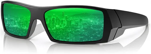 Vista 8 de WISTON Polarized Z87 Sunglasses Wrap Around Sunglasses for Men Rectangular Safety Glasses UV400 for Sport Working 8231