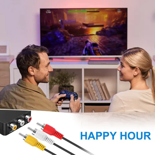 Vista 3 de 2 cables AV N64, N64 AV a HDMI, cable de audio y video AV compatible con Nintendo 64 N64, Gamecube GC, Super Nintendo SNES, accesorios de consola