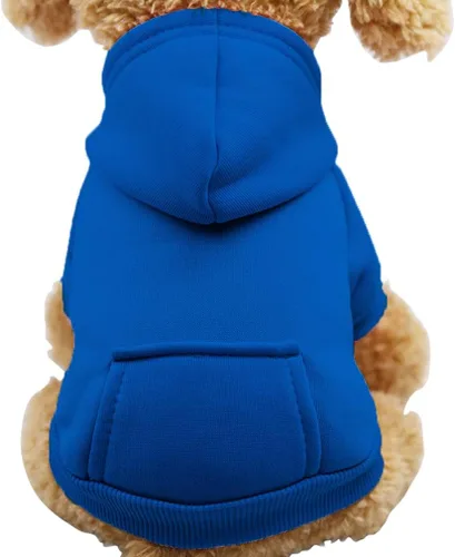 Vista 10 de Jecikelon Sudadera con Capucha de Invierno para Perro con Bolsillos Ropa Cálida para Perros Pequeños Abrigo Chihuahua Ropa para Cachorro Gato Naranja