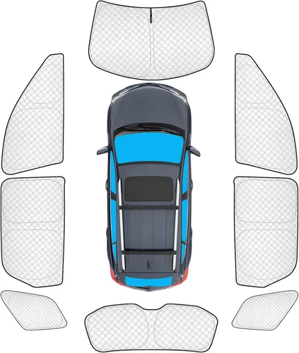 Vista 115 de KMF 6 piezas de parasoles gruesos para Mazda 3 Hatchback (No Sedán) 2014-2018 Accesorios, parasoles completos para parabrisas y ventanas de coche