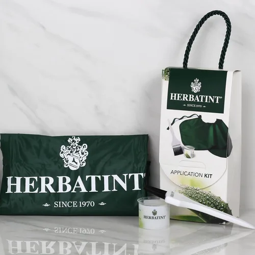 Vista 5 de Herbatint Kit de aplicación de color de cabello, incluye cepillo, capa y taza medidora, aplicación de tinte reutilizable y ecológica, 1 paquete