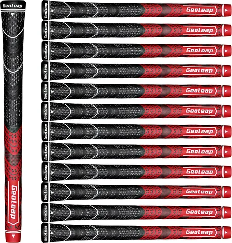 Vista 13 de Geoleap Juego de 13 Agarres de Golf - Material Compuesto de Goma con Cordón, Agarres Híbridos para Palos de Golf, Rendimiento en Todas