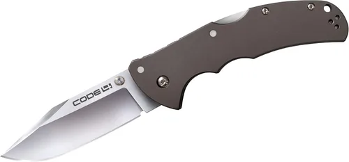 Vista 4 de COLD STEEL Code 4 S35VN - Cuchillo plegable táctico con mango de aluminio 6061 de 3.5 pulgadas con mecanismo de bloqueo Tri-Ad