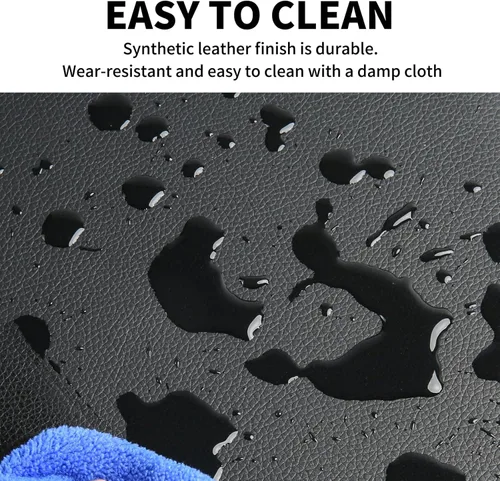 Vista 6 de AODSK Banco para teclado estilo X con cojín acolchado, banco de piano ajustable, taburete plegable con asiento, algodón ignífugo, diseño