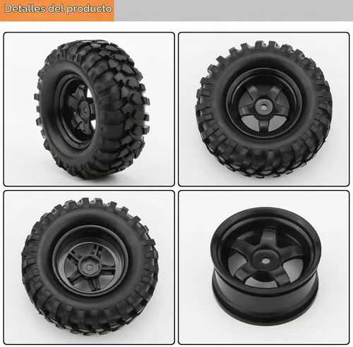 Vista 7 de Neumáticos para Buggy + llanta de 5 radios para vehículo todo terreno RC HSP 1/10 (4 unidades)