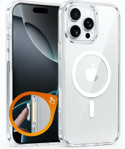 Vista 403 de FNTCASE para iPhone Air Case Clear: Fundas magnéticas para teléfono con protector de pantalla a prueba de caídas, compatibles con Magsafe, delgadas