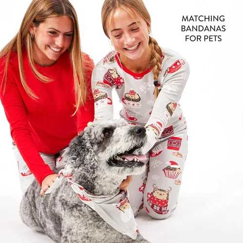 Vista 6 de HonestBaby - Pijama familiar navideña de algodón orgánico