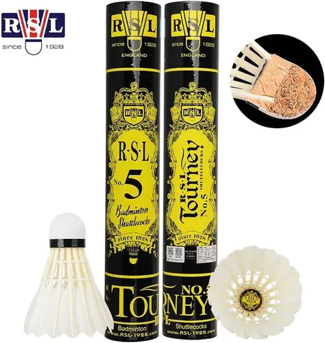 Vista 3 de RSL No.5 Tourney Badminton Shuttlecock Birdy 12-Pack (velocidad-77)