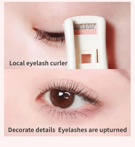 Vista 4 de Rizador de pestañas de 2 piezas, fácil de usar, rizador de pestañas, rizador de pestañas gran angular y local, moldeador de pestañas duradero, rizo