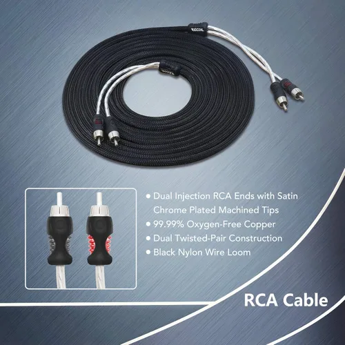 Vista 2 de RECOIL PCK4 True 4 calibre 99.99% libre de oxígeno de cobre completo amplificador kits de cableado