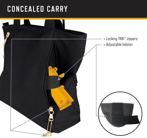 Vista 3 de Browning Women's Concealed Carry Alexandria Purse, Premium Holstered Handbag With Safety Locking Option