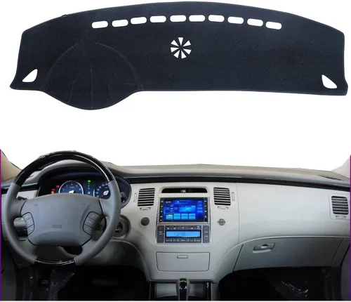 Vista 12 de Cubierta de tablero de coche Compatible con BMW X5 F15 2014 2015 2016 2017 2018 con transmisión a la izquierda Forro de alfombra de tablero