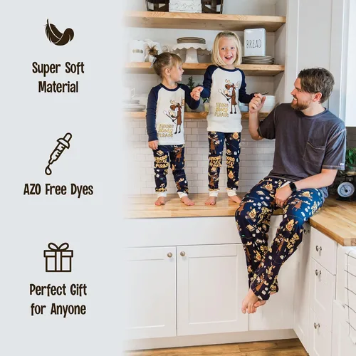 Vista 6 de Lazy One - Pantalones de pijama para hombre, pantalones de descanso, divertidos, humorísticos