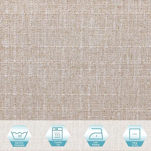 Vista 5 de LUSHLEAF Cortinas opacas para dormitorio, sala de estar, cocina, cortinas de ventana con aislamiento térmico y ojales, 2 paneles, 52 x 63 pulgadas
