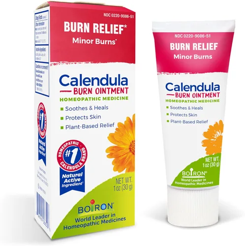 Boiron - Pomada de Caléndula para el alivio de quemaduras menores por cocción, fricción o quemaduras solares - 1 onza
