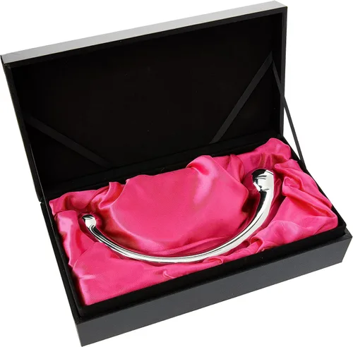 Varita de metal Njoy Pure para alcanzar el punto G, 7.5 in, Acero pulido,