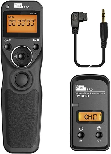 Vista 14 de Pixel TW-283 DC0 control remoto inalámbrico de liberación de obturador de cámara compatible con cámaras Nikon D800 D810 D850 D700 D500 D300