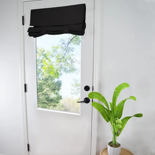 Vista 23 de WdFour Cortinas de puerta lateral para ventana de puerta, oscurecimiento de la habitación, cubierta de ventana de puerta de color sólido para puerta