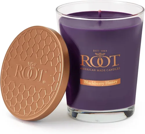 Vista 27 de Root Candles Velas Aromáticas Mezcla de Cera de Panal Vela Artesanal Premium, Veriglass Pequeño, Limón y Bergamota