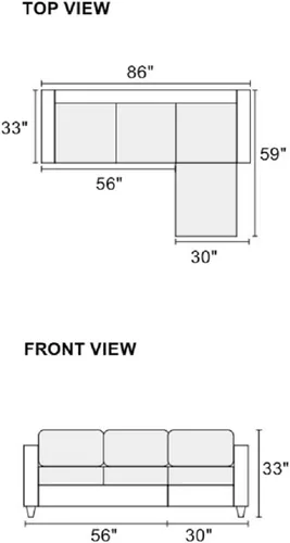 Vista 3 de Modular Sectional Sofa Reversible Chaise Couch with Tufted Back and Accent Pillows, L Shaped Convertible Living Room Furniture Sets,Coffee-4Seat