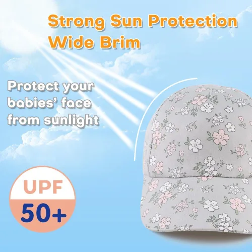 Vista 84 de Peecabe Gorra de béisbol para niños pequeños, unisex, de algodón, ajustable, para bebés, niños, gorra de béisbol para niñas de 1 a 5 años