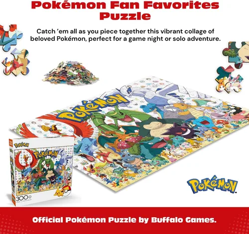 Vista 3 de Buffalo Games - Favoritos de los fanáticos de Pokémon - Rompecabezas de 300