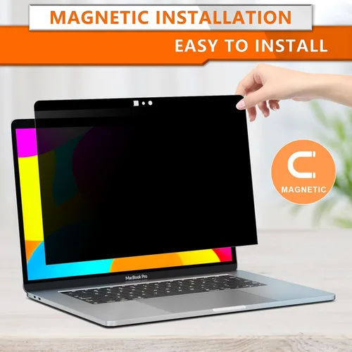 Vista 5 de ZOEGAA Pantalla de privacidad para MacBook Pro de 13 pulgadas (2012-2015), protector de pantalla de privacidad magnético extraíble anti luz azul