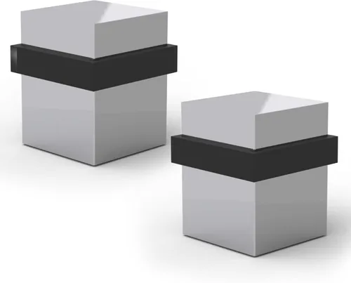 Vista 74 de Mega Handles Tope de Puerta de Piso, Tope Negro de Instalación Rápida Protector de Pared, Protectores de Pared contra Pomos de Puerta, Tope