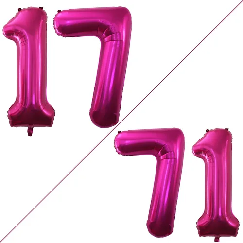 Vista 337 de GOER Globos con el número 80 para decoraciones de fiesta de cumpleaños número 80, globos de helio de aluminio jumbo de 42 pulgadas para 80 Oro rosa
